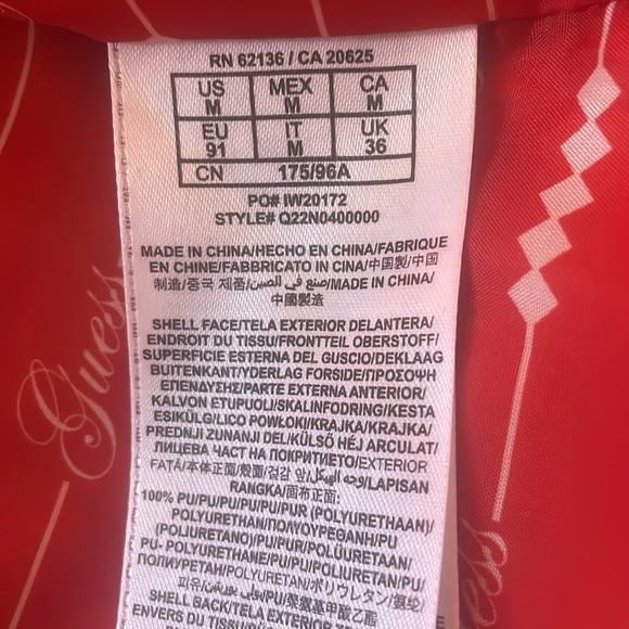 EUC Guess faux leather jacket - Picture 3 of 3